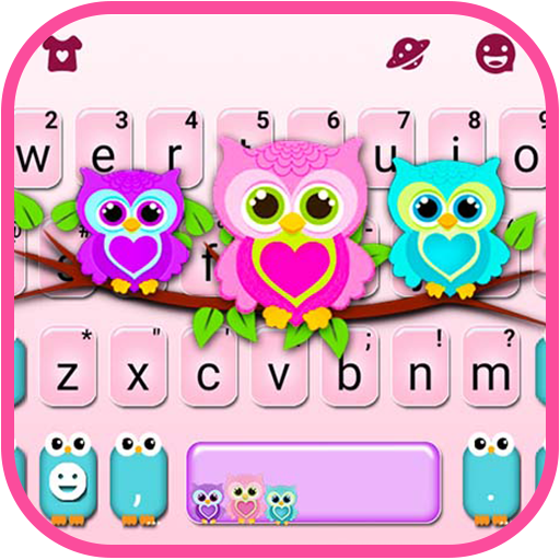 Lovely Owls Tema Tastiera