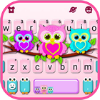 Thème de clavier Lovely Owls icône