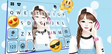 Lovely Sweet Girl Wallpapers Keyboard Background