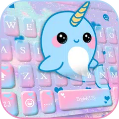 Lovely Unicorn Whale キーボード アプリダウンロード
