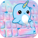 Lovely Unicorn Whale Tema APK