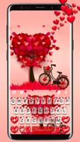 тема Lovely 3D Heart постер