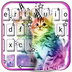 Baixar Tema de teclado Colorful Cat APK