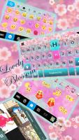 Tema Keyboard Lovelyblossoms Cartaz