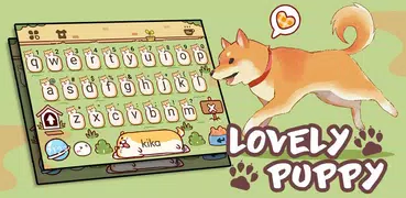クールな Lovely Puppy のテーマキーボード