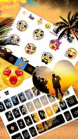 Tema Keyboard Lovers at Sunset screenshot 2