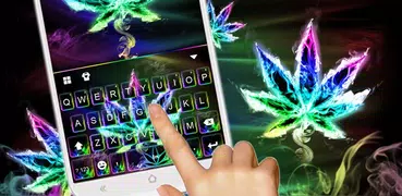 Luminous Smoke Weed Tastatur