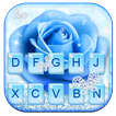 Luxury Blue Rose Keyboard Them