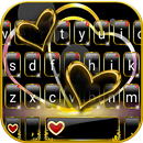 Luxury Gold Heart Teclado APK