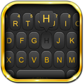 Luxury Golden Black Keyboard Theme