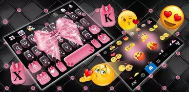 Tema Keyboard Luxury Pink Bow