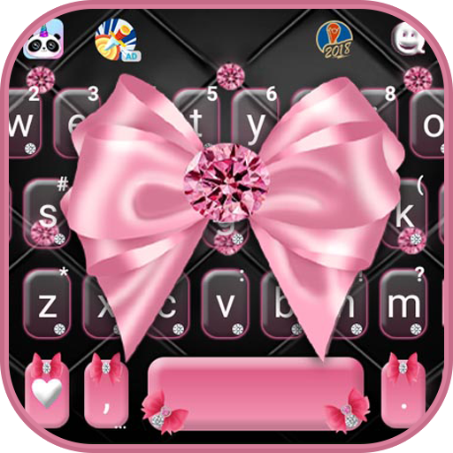 Luxury Pink Bow Tema de teclad