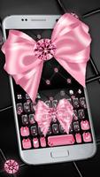 Tema Keyboard Luxury Pink Bow Cartaz