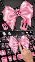 Tema Keyboard Luxury Pink Bow imagem de tela 1