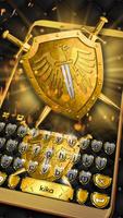 Gold Shield Keyboard Theme poster