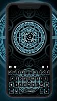 Фон клавиатуры Magic Neon Symb постер