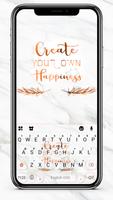 Fundo do Teclado Marble Happin Cartaz