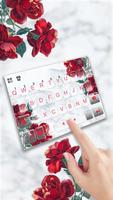 Thème de clavier Marble Red Ro Affiche