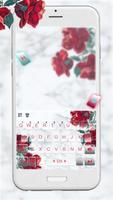 ชุดรูปแบบคีย์บอร์ด Marble Red  ภาพหน้าจอ 1