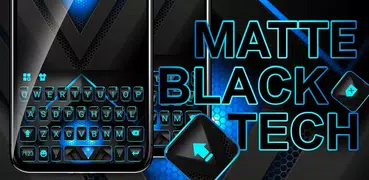 Тема для клавиатуры Matte Black Tech