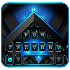 Matte Black Tech Tastatur-Thema APK Herunterladen