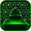 Fond de clavier Matrix Hacker