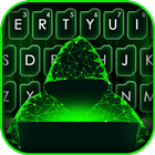 Fond de clavier Matrix Hacker icône