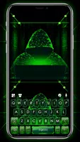 Фон клавиатуры Matrix Hacker постер