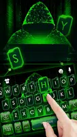 Фон клавиатуры Matrix Hacker скриншот 1