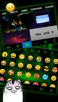 最新版、クールな Matrix Hacker のテーマキーボ スクリーンショット 3