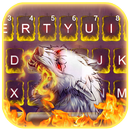 Mean Fire Wolf Keyboard Theme APK