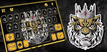 Tema Keyboard Mean Tiger King