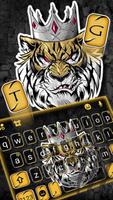 Tema Keyboard Mean Tiger King imagem de tela 1