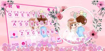 Tema Keyboard Merry Happily