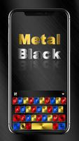 тема Metal Black Color постер