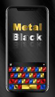 پوستر موضوع Metal Black Color