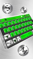 Tema Keyboard Metal Green Tech imagem de tela 1