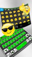 Tema Keyboard Metal Green Tech imagem de tela 2