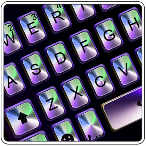 Tema Keyboard Metal 3d Laser