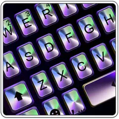 Metal 3d Laser Tema de teclado