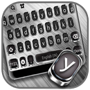 Metallic Silver Tastaturhinter APK