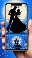 Fundo do Teclado Moon Couple D Cartaz