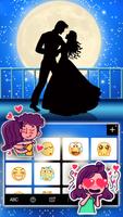 Fundo do Teclado Moon Couple D imagem de tela 2