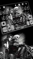 Motorcycle Skull poster