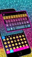 Color Glitter Keyboard poster