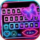 Neon Color Butterfly Keyboard  icon