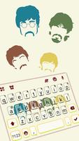 Fundo do Teclado Music Beatles Cartaz