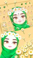 Muslim Flower Girl Plakat