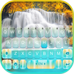 Nature Blue Waterfall Keyboard