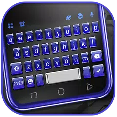 最新版、クールな 3d Blue Tech のテーマキーボー アプリダウンロード